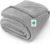 Cinkee Antistatic Cuddly Blanket 300 GSM Extra Soft Fleece Sofa Blanket 150 x 200 cm Oeko-Tex Blanket Bedspread and Couch Blanket Grey
