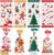 Pack of 120 Cellophane Bags, Christmas Candy Bags, Biscuits, Goody Bags with 120 Twist Ties, Bags for Filling, Cellophane Bags Small for Cookies, Biscuits, Chocolates (Yellow)