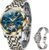 OLEVS Groß Uhr Herren Wasserdicht Leuchtend Edelstahl Mondphase Armbanduhr Herren Analog Chronograph Herrenuhren Arabische Ziffern mit Datum