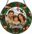 Personalised Christmas Stained Glass Window Picture with Photo and Name, Individual Window Hanger with Family Portrait, Gift for Mum, Dad, Couples, Grandparents and Friends