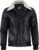 Vance The Leather Company Men’s 100% Cowhide Leather Jacket – Genuine Leather Jacket with Removable Fur Collar