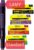 Online Colourful Combination Ink Cartridges (Universal Cartridges, Compatible with All Standard Fountain Pens, Also Lamy Fountain Pens, Replacement Cartridges), Pack of 4, Red, Green, Black, Purple