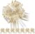 Geburtstags-Präsentkörbe – 8 Stück große Schleifen zum Verpacken von Geschenken, 17 cm große Schleifen für Hochzeit, Weihnachten, Valentinstag, Geburtstag, Party, Geschenkkörbe, Dekoration, Beige