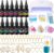 LET’S RESIN UV Resin Set with UV Lamp, 12 Colours UV Resin with Silicone Moulds, UV Resin with Lamp, for Key Chains, Jewellery