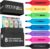 OfficeTree 8 Funny Highlighter Set in Box – Cute Sayings – Highlighter with Sayings as Funny Office Items for Students, Teachers, Work Colleagues