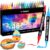Acrylic Pens Acrylic Marker Set, 48 Colours Dual Tip with Thin & Thick Tip