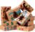 JOYIN Christmas Cookie Boxes for Gifting, 8.5 x 5.75 x 2.75 Inch Cookie Tins with Window, 3 Designs, Brown Foil Kraft Bakery Boxes for Pastries, Cupcakes, Brownies, Donut, Pack of 12