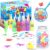 Magic Water Elf, Magic Water Gel Toy with 10 Magic Gel and 8 Shapes, Craft Set Children Crafts Girls 4-6 Years, Creative Water Beads Water Toy Gift Girls Boys 7-10 Years
