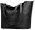 KALIDI Handbag Women’s Shopper Bag Tote Bag PU Leather Large Shoulder Bag with Zip for Work, Shopping, School