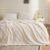 XeGe Fluffy Blanket with 3D Checkerboard Embossing 130 x 150 cm Beige