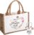Gifts for Mum Grandma Personalised Jute Bag with Keyring for Women Best Grandma and Mum Mother’s Day Gift Birthday Gift for Birthday, Mother’s Day