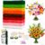 550 Pieces Pipe Cleaners Flower Set, 9 Colours Pipe Cleaners for Crafts with Ribbon, Tape, Stamens, Flower Wire, Flower Paper, Instructions & Video Tutorial for Creative DIY