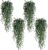 Pack of 4 Artificial Plants Plastic Plants Eucalyptus Artificial Plant