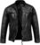 Amaci&Sons 9108 Men’s Real Leather Biker Jacket with Zip