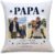 OWLBOOK® Photo Cushion for Dad with 2 Photos Design Yourself | Papa