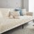 Chenille Couch Cover, Universal Sofa Throw, Sofa Cover L Shape Sofa Cover Corner Sofa Throw Blanket, Sofa Protector Cat/Dogs, Sofa Blankets for Seat (Beige B, 90 x 160 cm)