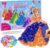 JRD&BS WINL DIY Princess Fabric Art Set, Poke-in Art for Children