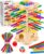 Montessori Wooden Board Game from 3-6 Years with Colourful Chopsticks & Ball