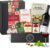 Wein-Präsentkörbe – Italia-Geschenkkorb gefüllt mit Rotwein, Pasta, Sugo, Grissini, Gewürzmischung und Amaretti für einen italienischen Abend zu zweit | mit Weihnachtsgrußbandole