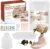 Caydo Casting Powder Starter Set, Silicone Moulds Casting Moulds Vase Pallets with Casting Powder 500 g, DIY Flower Vase Silicone Moulds Relief Casting Powder for Pouring with Creative Concrete, Jewellery Concrete, Casting Resin, Wax
