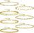 Dochais 5-7 Stück Kette Armbänder für Frauen,18K Gold Plated Stacking Armbänder,Twist Figaro Herringbone Kette Armbänder verstellbar,Charm Armbänder Set Silber Gold