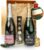 Duo Champion Gift Basket with Chocolate in Elegant Gold Magnetic Box – Gourmet Tasting – Party Gift Idea for Men and Women for Birthdays, Weddings and Other Occasions