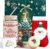 Christmas Gifts for Women, Pack of 7 Wellness Gifts Including Christmas Candles, Christmas Jars with Straw and Lid, Small Christmas Gifts for Mum