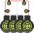 BOOSTEADY Ice Hockey Goal Targets Made of 5 mm Thick PVC, Pack of 4 Hockey Targets Hockey Shooting Targets for Lacrosse and Hockey