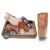Black Forest Butcher Shop Gift Basket „Nostalgia – 6-Piece Gift Basket with Delicious & Savoury Sausage Specialities such as Black Forest Ham or Country Hunter, Chopping Board & Knife and Gourmet