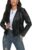 Fahsyee Women’s Faux Leather Jacket, Plus Size Motorcycle/Bike/Biker Leather Jacket with Zip, Short Lightweight Coat, Vegan Fashion, S–XXL