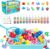 MOMSIV Aqua Gelz Set, Magic DIY 3D Water Gel Toy Gift from 4 5 6 7 Years Girls, Creative Magic Water Elf Toy Kit with 12 Colours & 12 Shapes for Children