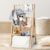 GiftAmaz Wooden Baby Basket for Baby Shower, Two-Tier Gift Basket Baby, Baby Storage Box Made of Wood with Hangers, Baby Shower Decoration, Baby Gift for Birth for Expecting Parents