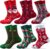 Scinzene 6 Pairs of Christmas Socks for Men and Women, Cuddly Socks, Christmas, EU 36-44, Soft Christmas Socks, Christmas Socks, Perfect as Christmas Gifts & Santa Gifts