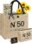 Gifts for 50th Birthday Woman – N ° 50 Jute Tote Bag, Cosmetic Bag