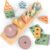 Sweety Fox Montessori Stacking and Sorting Toy, 1/2/3 Years, Wooden Activity and Development Toy in Pastel Colours, Montessori Games for Toddlers from 1 Year of Age