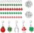 xutong 50 pieces lucky charm charms, mini clover leaves, pendant, mini craft decoration, DIY crafts, beetle, four-leaf grass, mushrooms