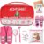 MaciRept Pensioner Gift Woman, Retirement Gift Set Woman with Greeting Card, Handbag, Magnifying Glass, Decorative Cushion Covers, Funny Socks, Farewell Gift, Colleagues, Funny Retirement Gift