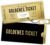 Golden Ticket Voucher to Fill Yourself with Scratch Sticker and Packaging