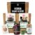 Men’s Handbag Delicatessen Gift Set – Gift Basket for Men with Organic Bread Baking Mixes, Whisky Jam and Spices – Men’s Gifts for Birthday & Souvenir for Barbecuing – Bake with Love