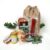 Black Forest Butcher’s Board Rustic in Jute Bag Gift Idea Gift Basket with Farmer Sausages, Country Hunter, Mustard 8-Piece Set