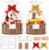 Myfivo Set of 2 Bamboo Gift Baskets Empty with Bow, Filling Material Gift