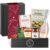 Italia Gift Basket with SPUMANTE ZERO Alcohol-free and Italian Delicatessen Gift Basket without Alcohol for Men and Women for Birthday, Christmas, Wedding („Herzlichen Glückwunsch“ Banderole)