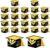 Pack of 24 Graduation Hat Gift Box Black Yellow Gift Graduation School to Fill Graduation Decoration for Graduation Bachelor Master Graduation Party Candy Box with Tassels for Sweets
