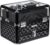 SONGMICS JBC318B Professional Cosmetics Case, Multi-Tiered Cosmetic Storage Case, Transparent Acrylic Glass, Folding Compartments, XL