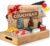 BASICBIRD® Couch Bar Snack Box with 3 x Snack Bowls, Organiser Tray, Snack Dispenser, Wooden Sofa Tray for Sofa, Decoration, Couch Bar with Drink Holder, Snack Box with Compartments, Motorhome