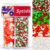 Christmas Cake Sprinkles 185 g – Edible Decoration Sweets with Holly Berries, Candy Canes & Snowflakes for Cookies, Cupcakes and Pastries – Red/White/Green Sugar