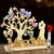 Money Gift Wedding Wooden with LED Fairy Lights, Wedding Gifts for Bride and Groom Money Packaging with Card, Heart-Shaped Romantic Gift for Wedding Anniversary Bride and Groom