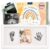 AMARI Baby Handprint & Footprint Set – Ink Pad for Babies – Birth Gift & Baby Shower – Includes 2 Ink Pads & 4 Imprint Cards (Large (Complete Set with Picture Frame)