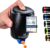 snagger – The snack dispenser // Clean hands when snacking // Suitable for peanuts, NicNacs, etc. // Ideal for gamers, in the home office, as a gift // BPA free // Made in Germany (black and blue)