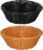 alpina Bread Basket Set – 2 Pieces – Wicker Baskets – Brown and Black